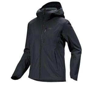 Arc'teryx Black Hooded Performance Softshell Jacket Gamma Heavyweight